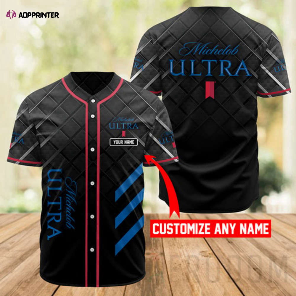 Custom Black Michelob ULTRA Baseball Jersey: Personalized Sports Gear for Ultimate Style - Aopprinter