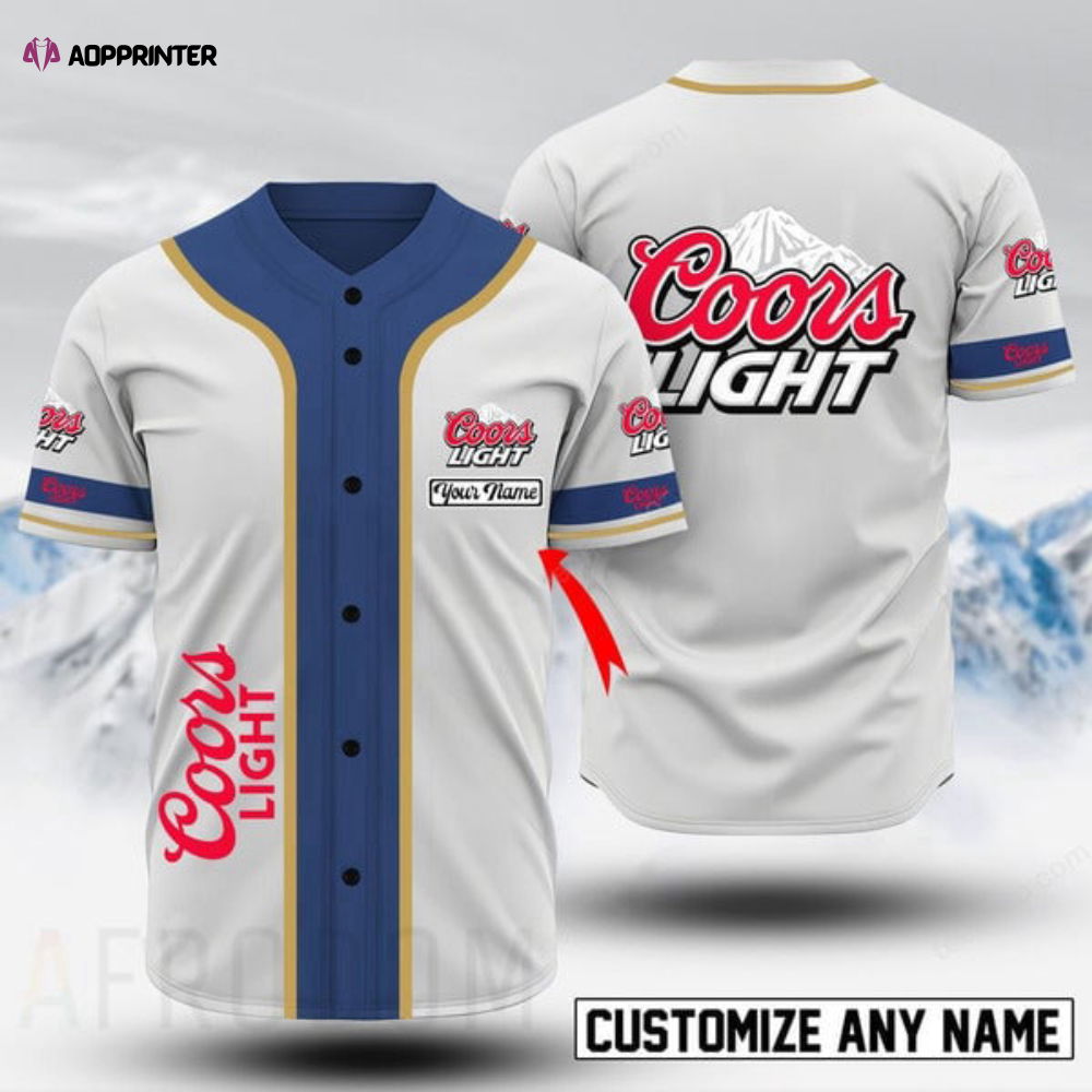 Custom Coors Light Baseball Jersey: Personalized Style for Game Day - Aopprinter