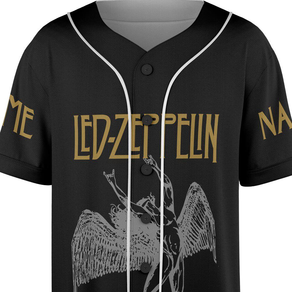 Custom Name LED ZPELIN Rock Band Baseball Jersey - lylyprint.com