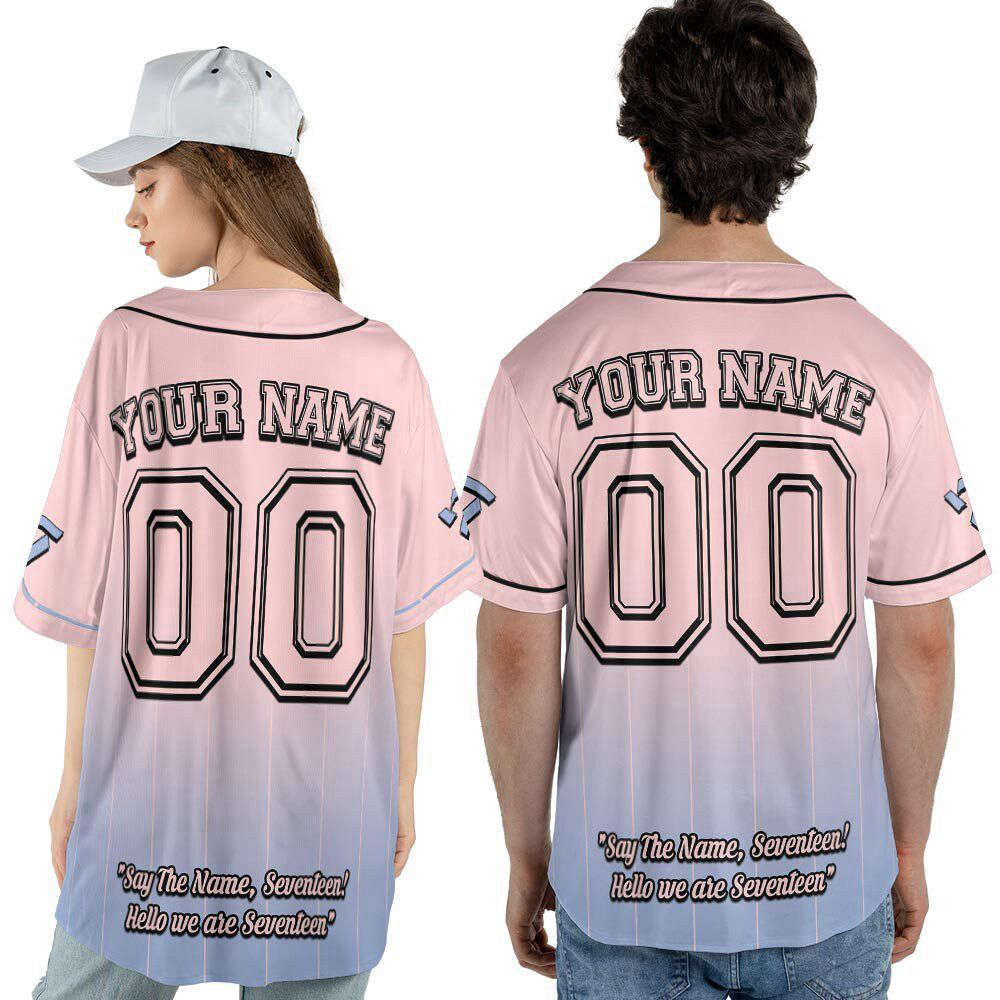 Custom Seventeen Kpop Baseball Jersey For Men Women - lylyprint.com