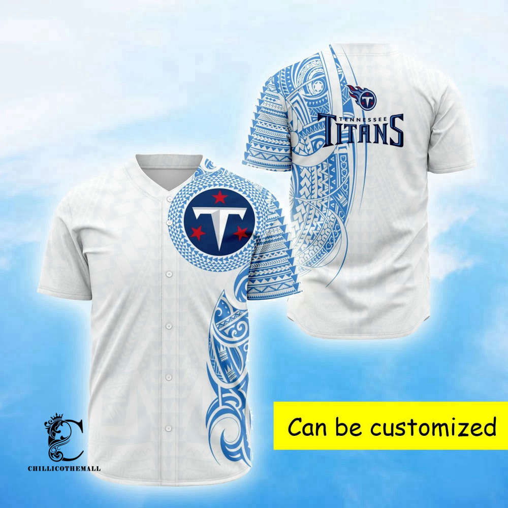Custom Tennessee Titan Polynesian Baseball Jersey - Personalized Fan Gear - Aopprinter