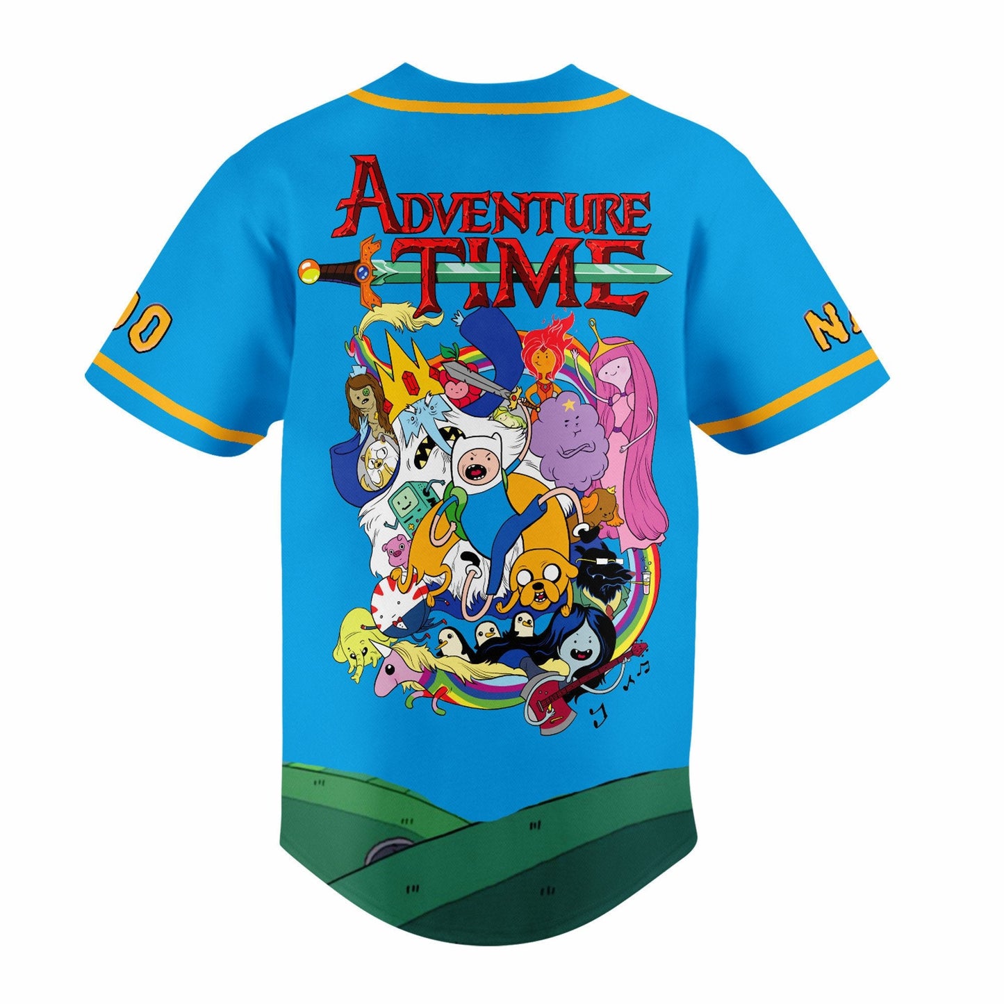 Customized Adventure Time Finn & Jake Funny Trip Baseball Jersey