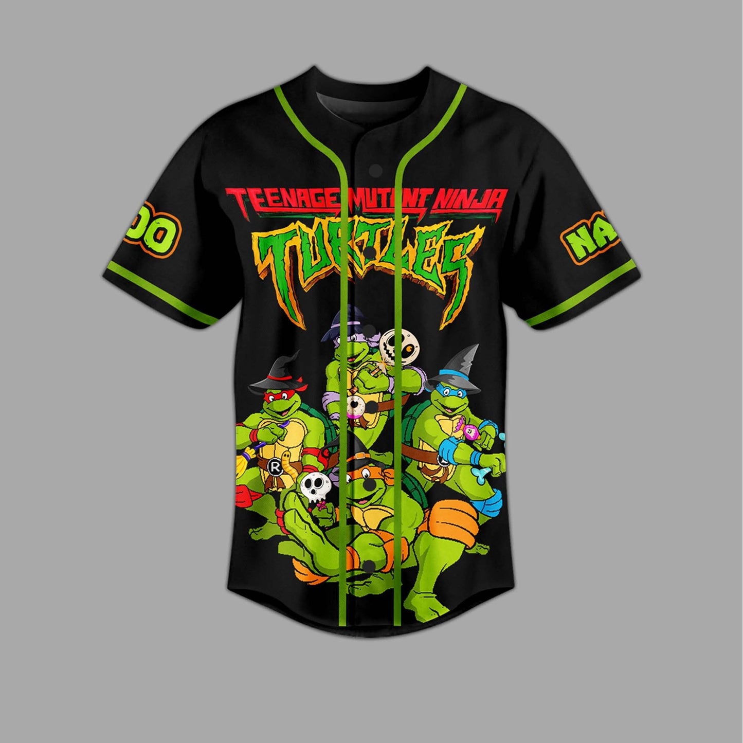 Customized Cool Teenage Mutant Ninja Turtles Baseball Jersey