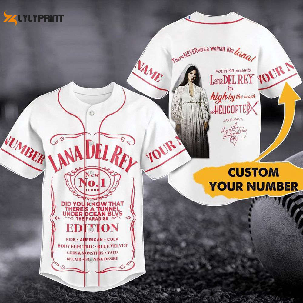 Customized Lana Del Rey Baseball Jersey - lylyprint.com