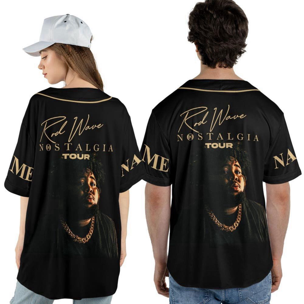 Customized Rod Wave Nostalgia Tour BBaseball Jersey - lylyprint.com