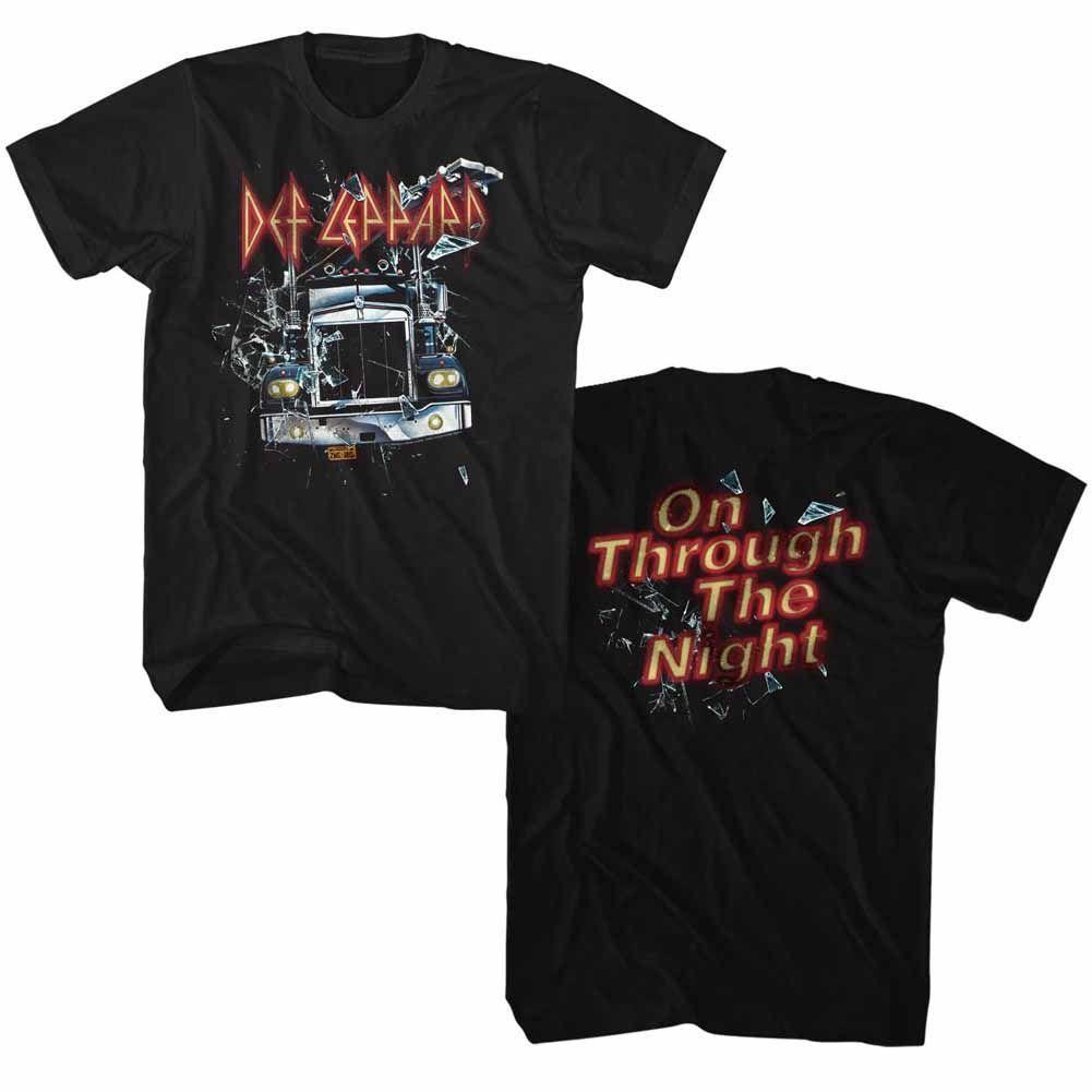Def Leppard Through Night 2Side Boyfriend Tee