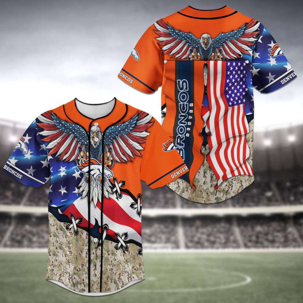 Denver Broncos Baseball Jersey Gift For Men Women - lylyprint.com
