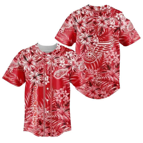 Detroit Red Wings Baseball Jersey Custom For Fans BJ0127 - lylyprint.com