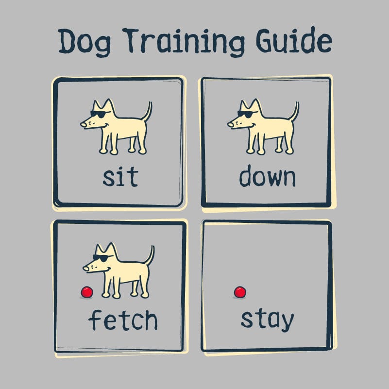 Dog Training Guide - Ladies T-Shirt V-Neck