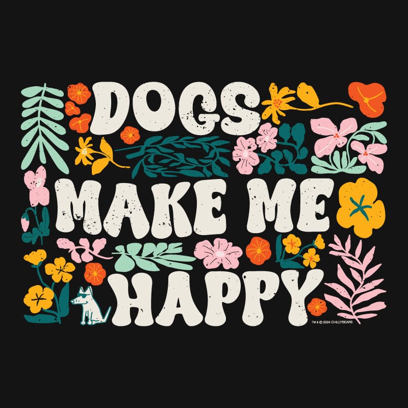 Dogs Make Me Happy - Lightweight Tee