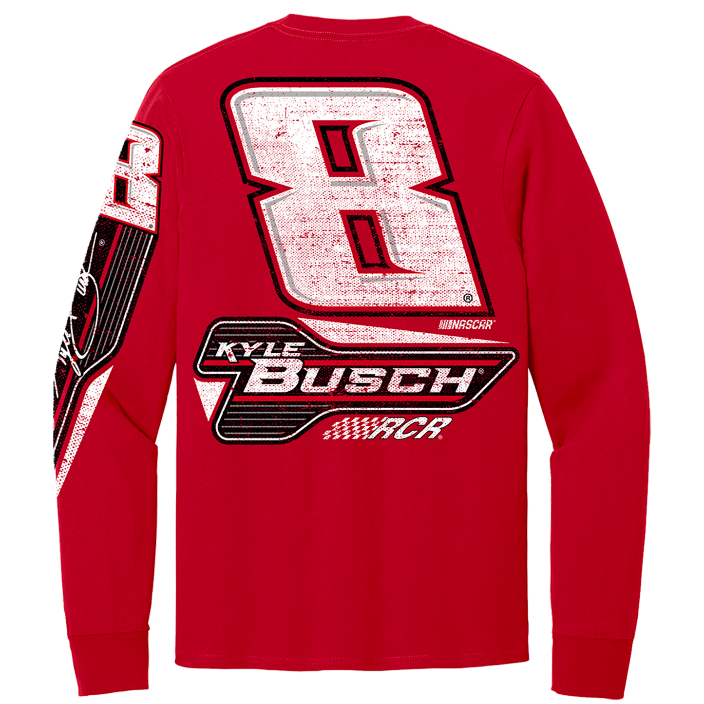 KYLE BUSCH #8 RED 3-SPOT LONGSLEEVE TEE