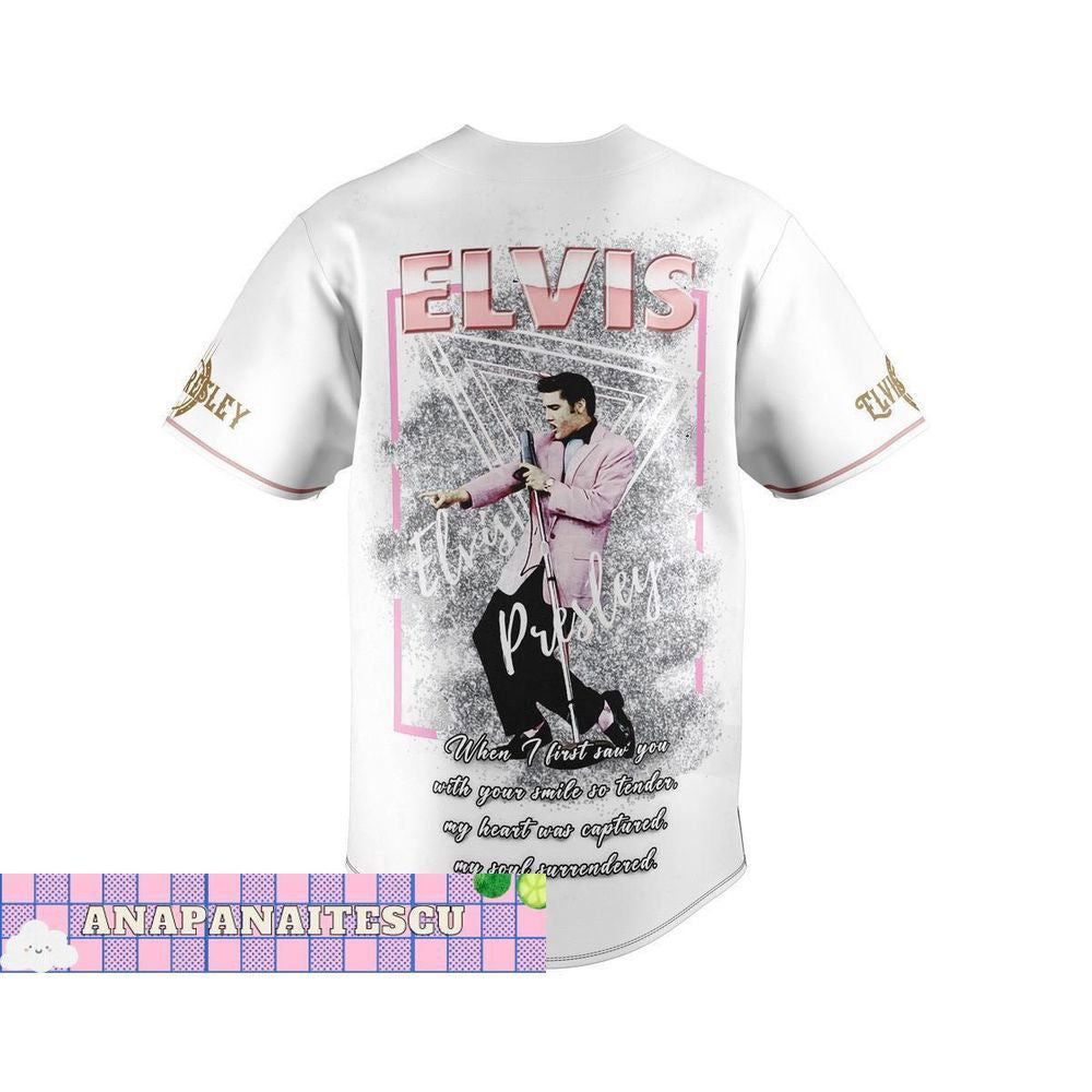 Elvis Presley Baseball Jersey Shirt, King Of Rock And Roll Jersey - lylyprint.com
