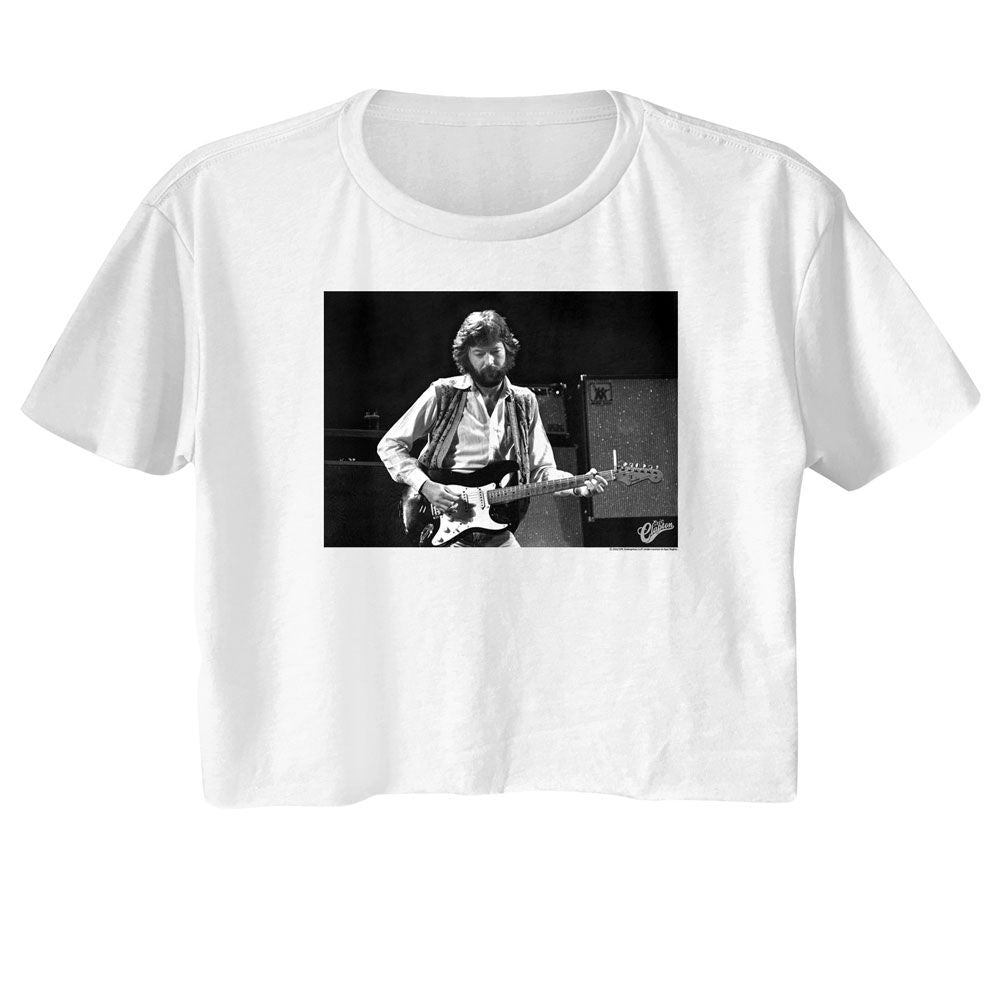 Eric Clapton - BW Guitar Womens Crop Tee