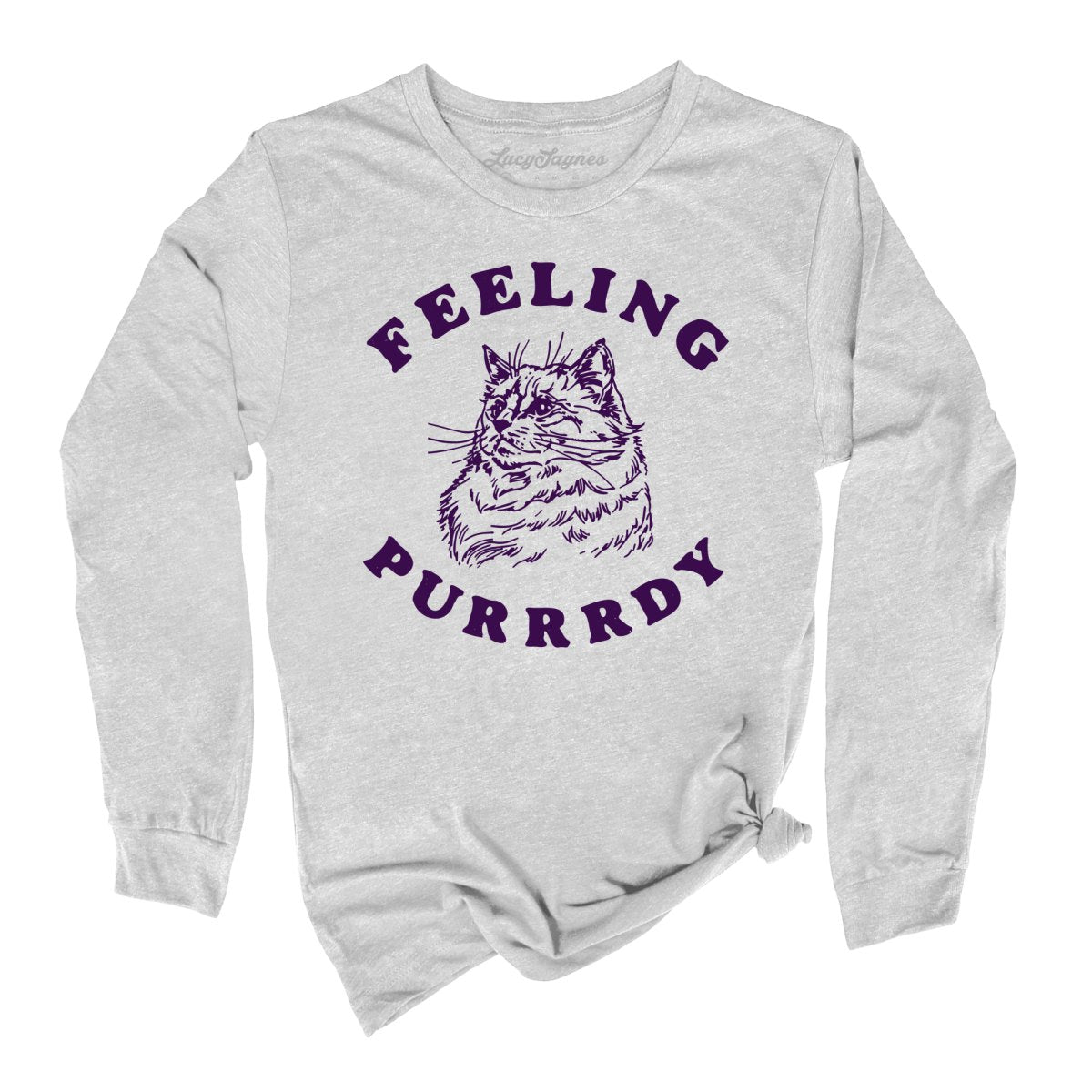 Feeling Purrrdy Long Sleeve Tee