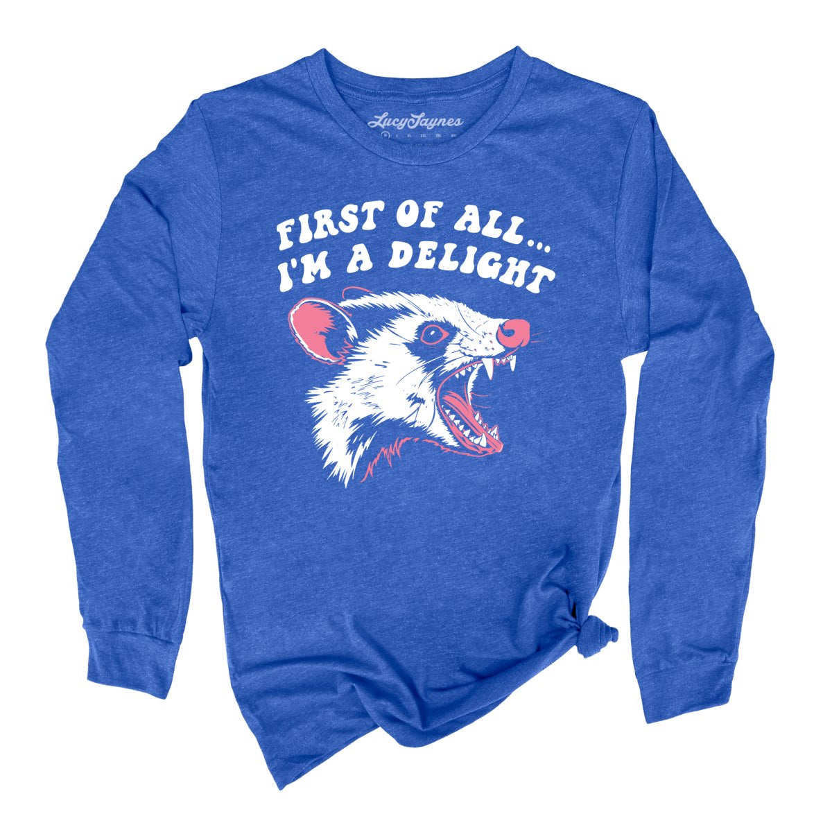 First Of All I'm A Delight Long Sleeve Tee