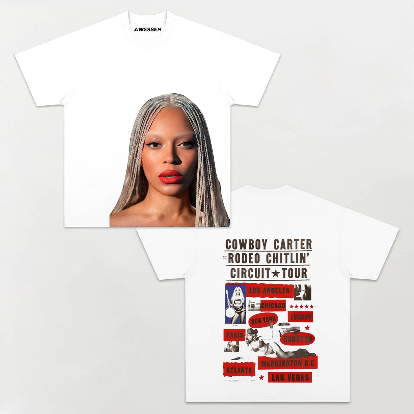 COWBOY CARTER TOUR TEE 5.0