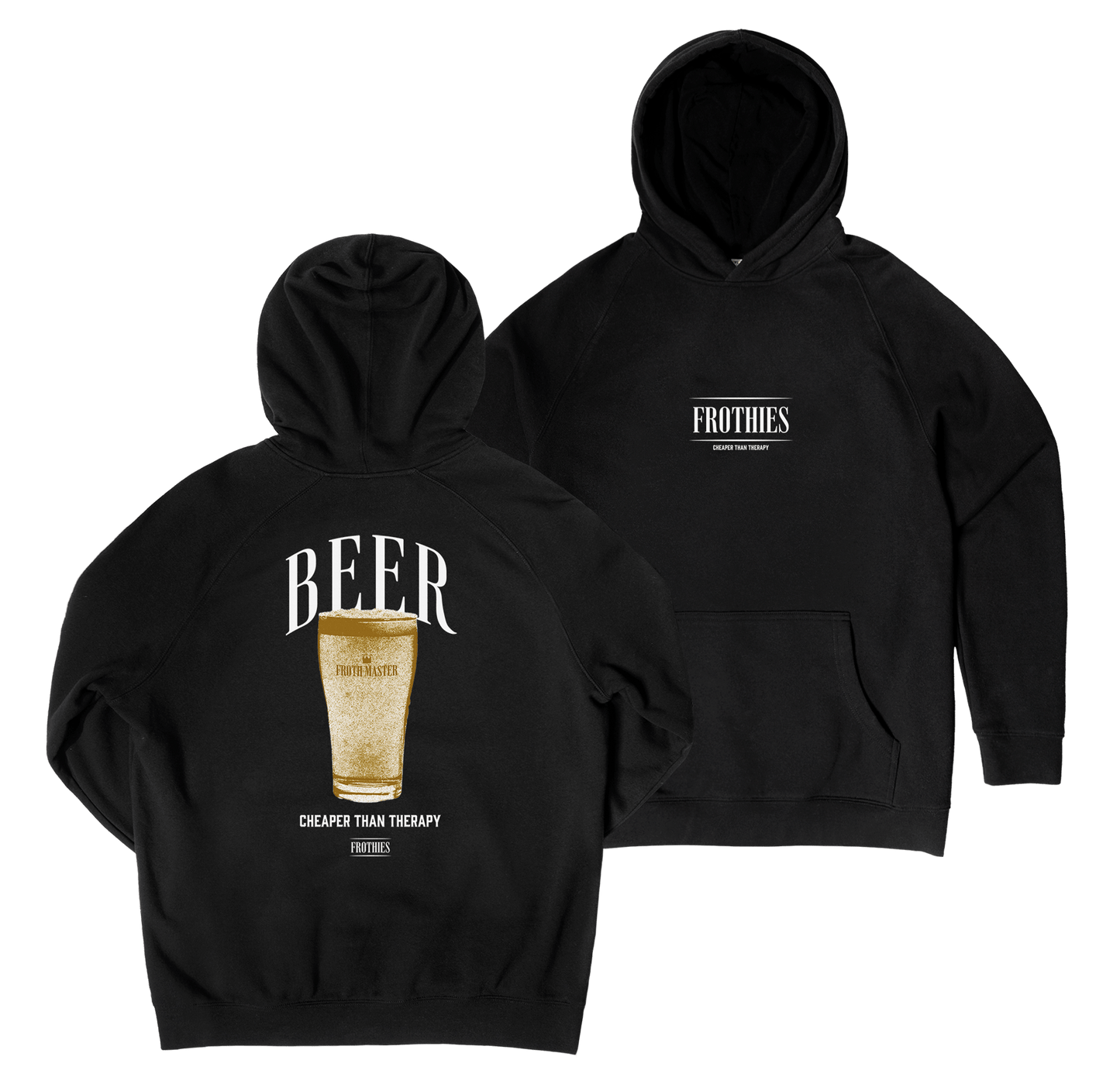 Beer Hoodie Black