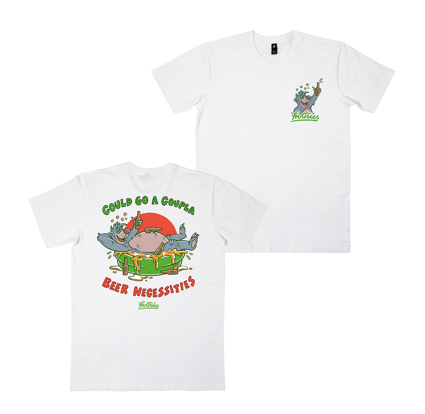 Beer Necessities Tee White