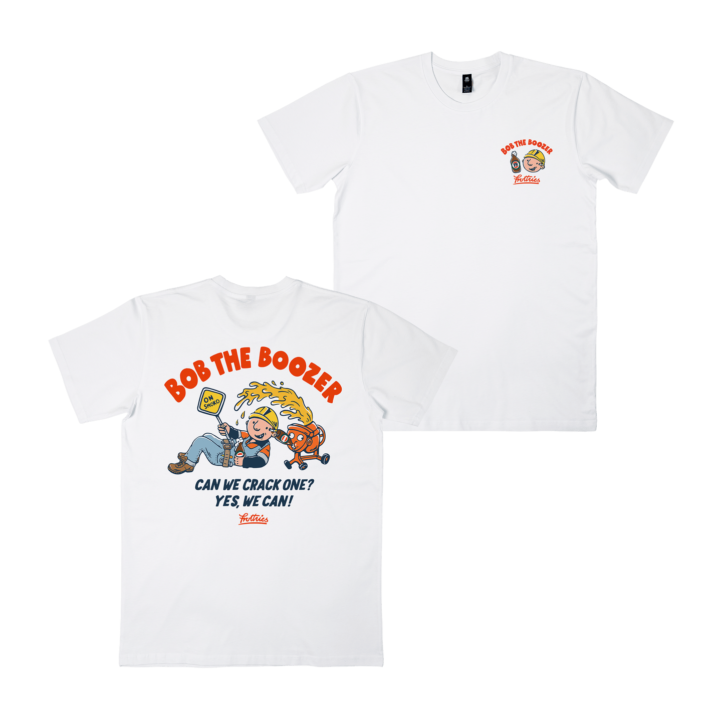 Bob The Boozer Tee White
