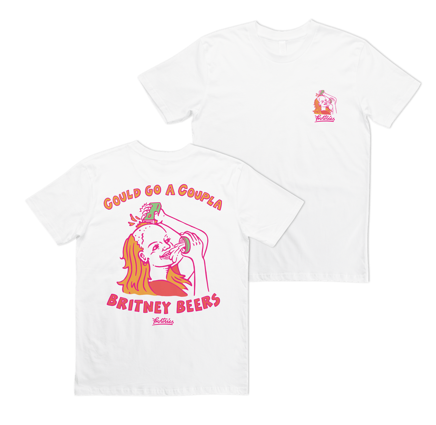 Britney Beers Tee White