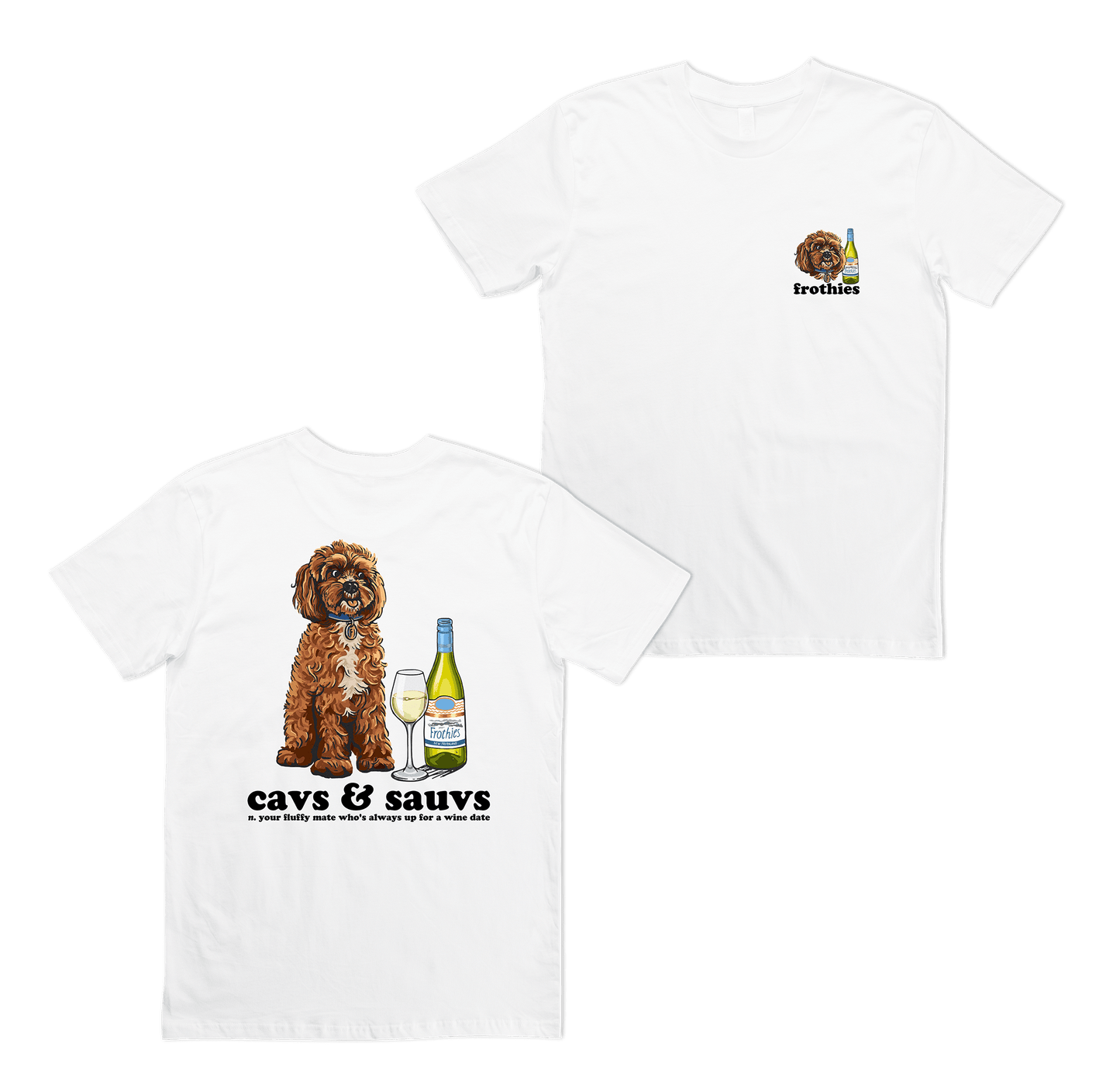 Cavs & Sauvs Tee White