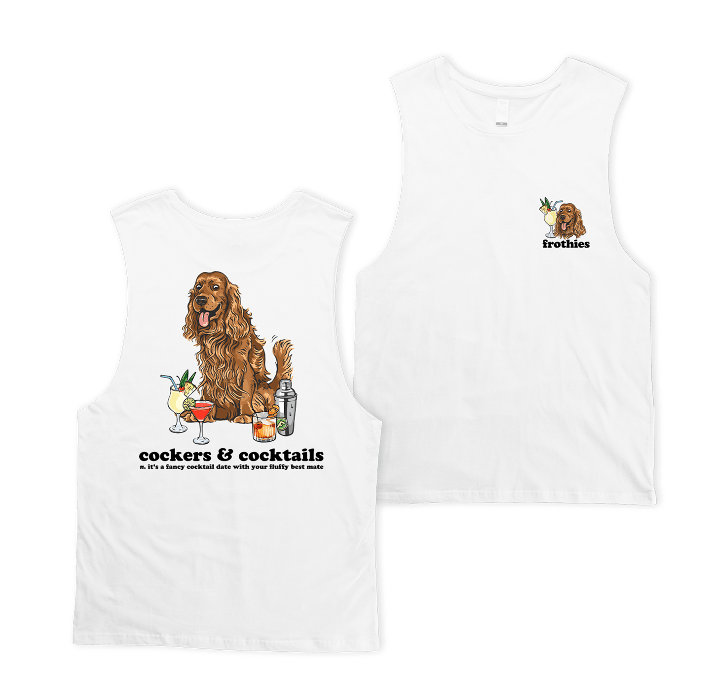 Cockers & Cocktails Muscle Tee