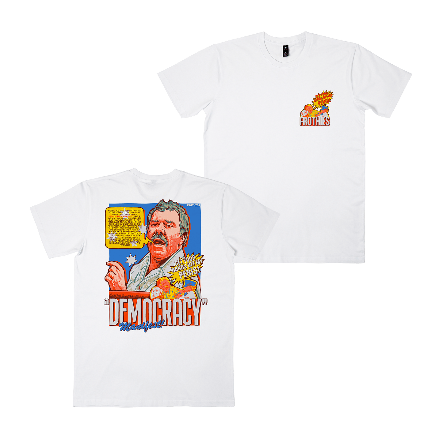 Democracy Manifest Tee White