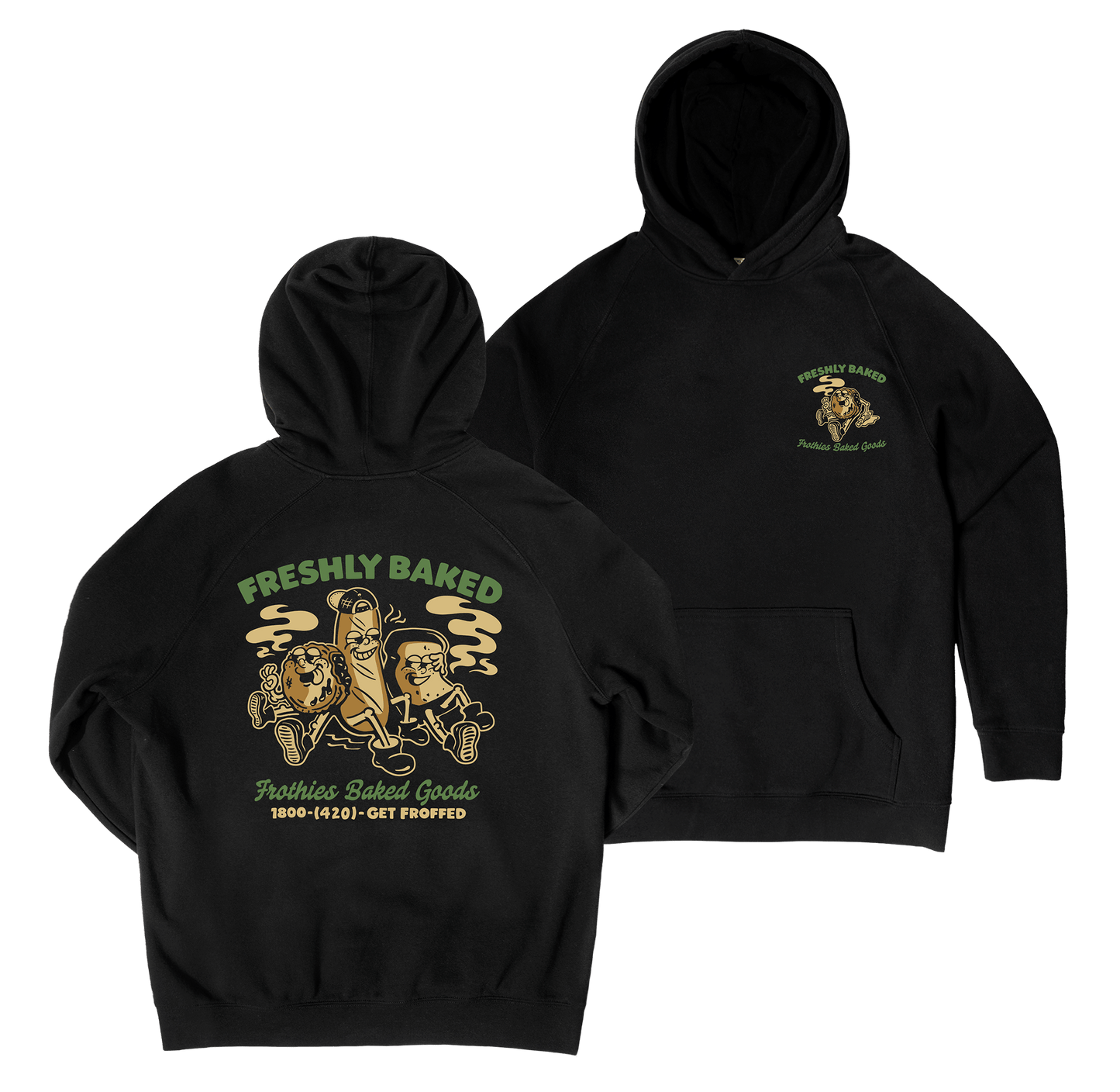 Freshly Baked Hoodie Black