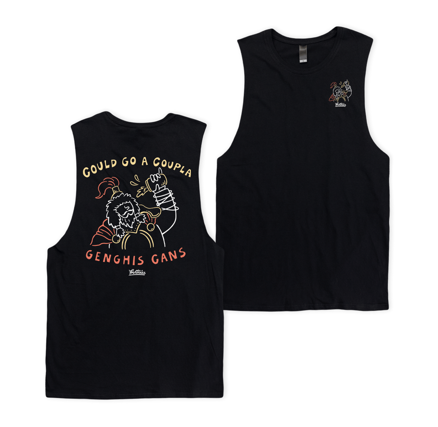 Genghis Cans Muscle Tee Black