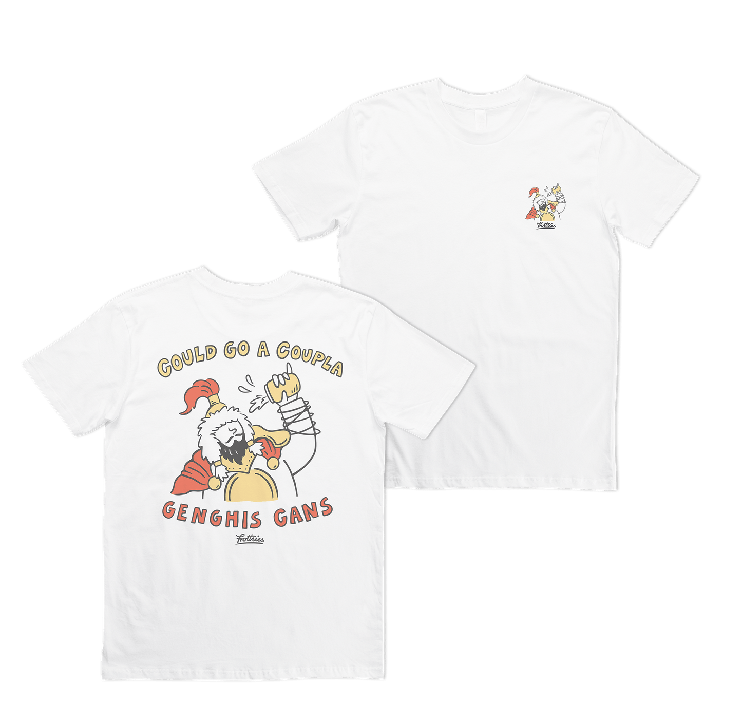 Genghis Cans Tee White