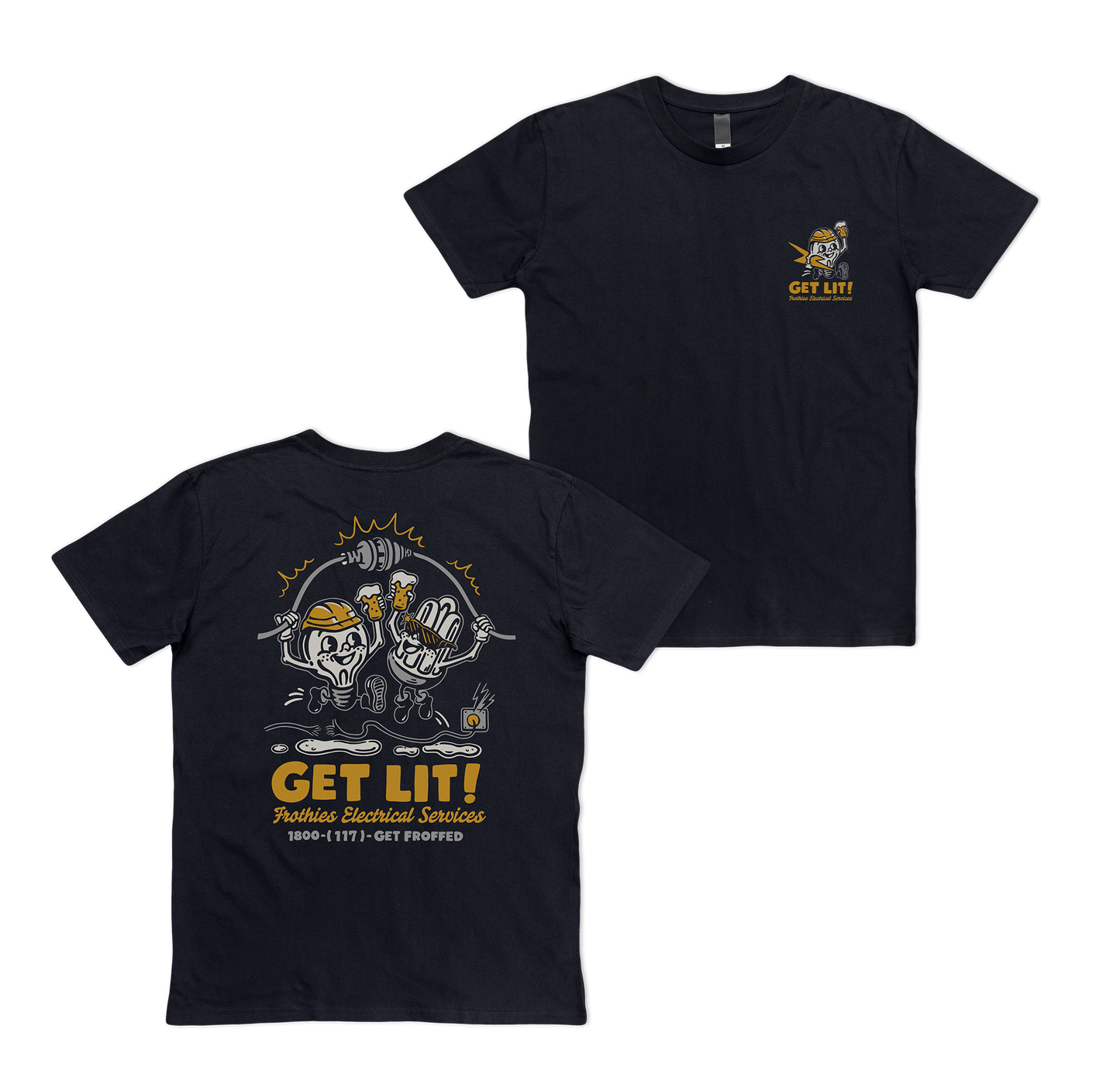 Get Lit Tee Black