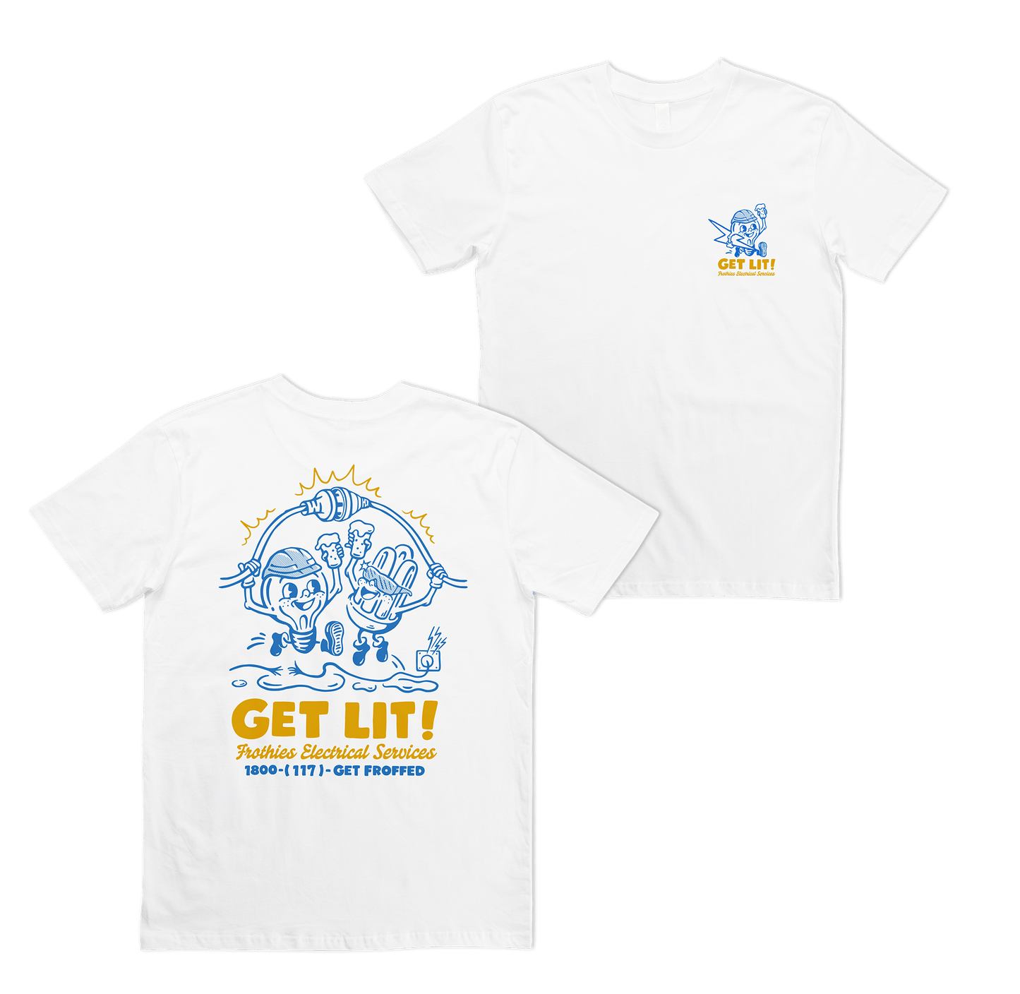 Get Lit Tee White