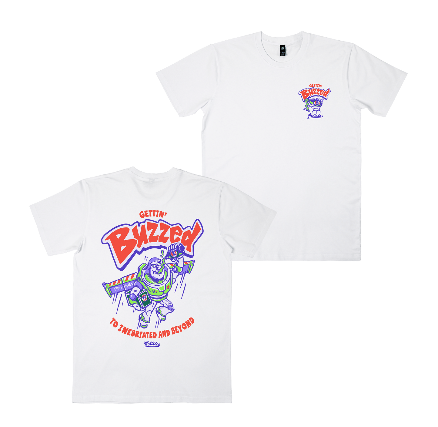 Gettin' Buzzed Tee White