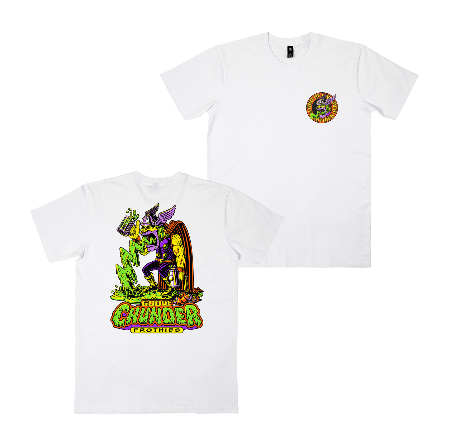 God of Chunder Tee White