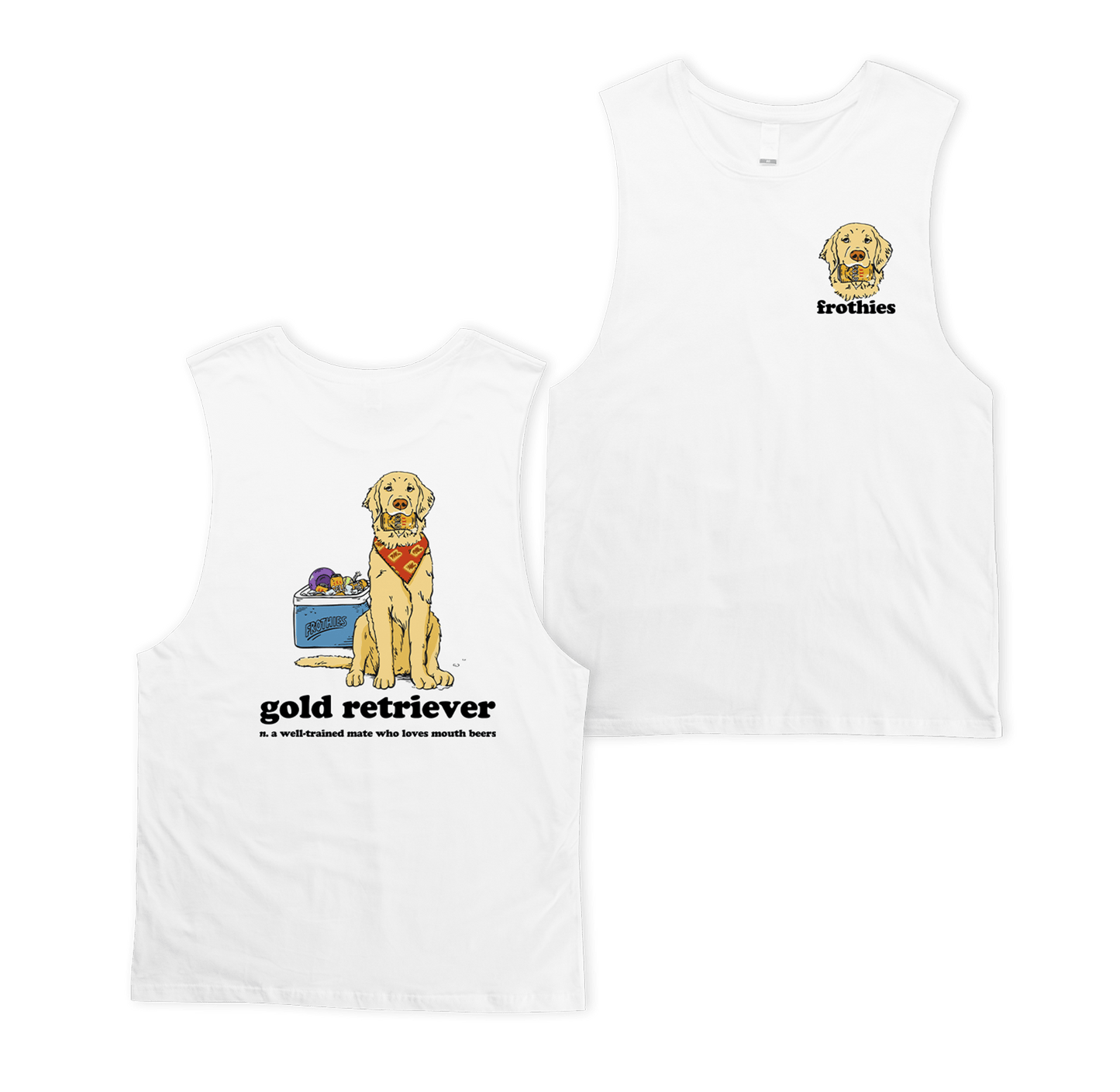 Gold Retriever Muscle Tee