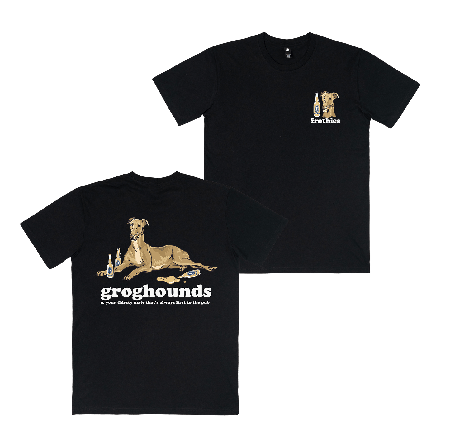 Groghounds Tee Black