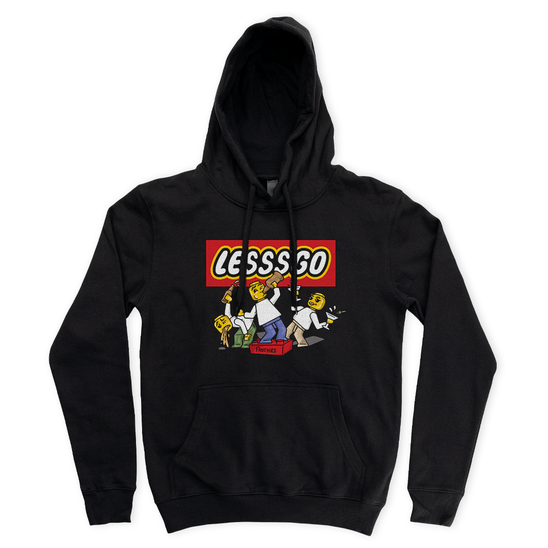 Lesssgo Hoodie Black