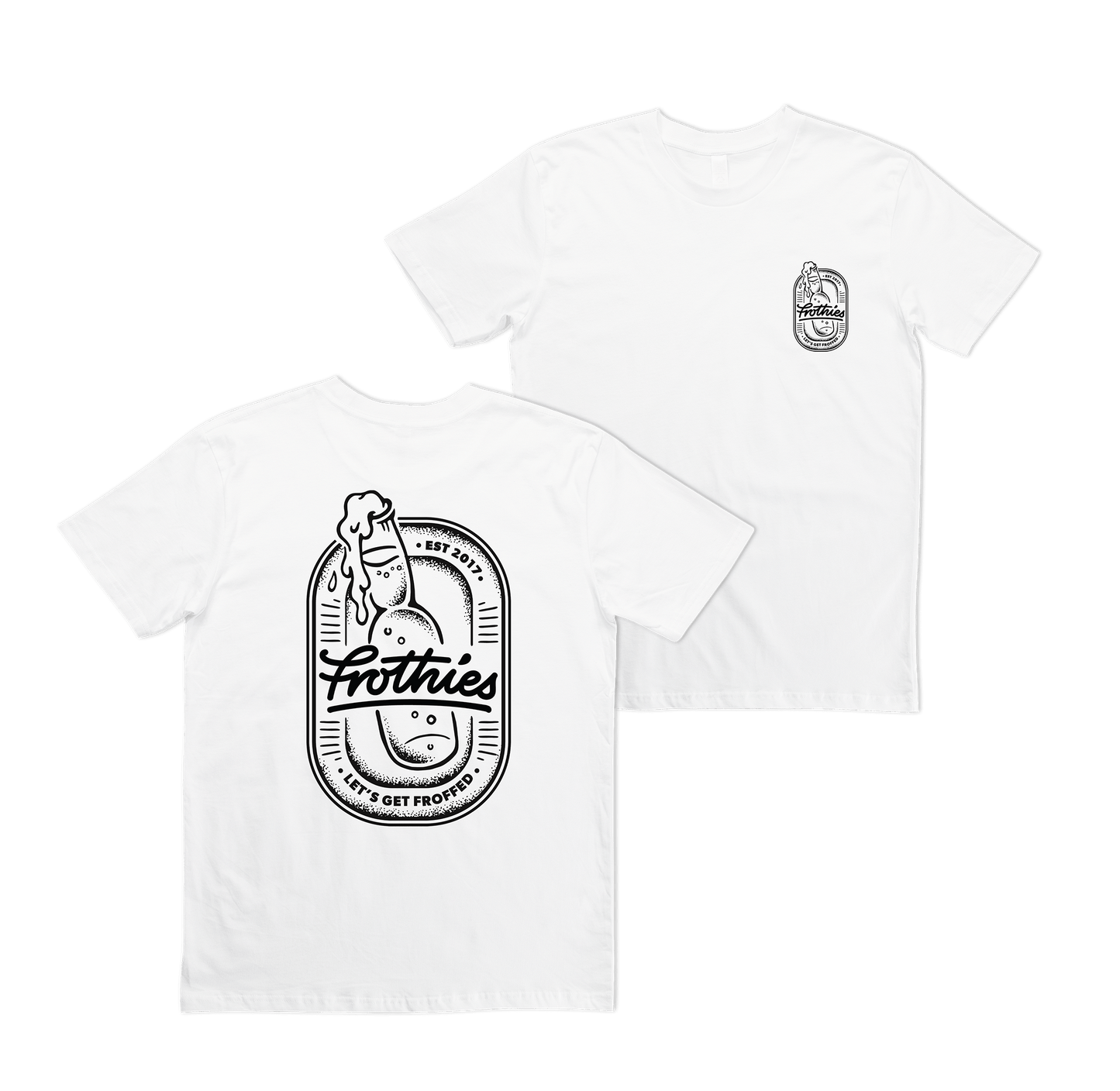 Let's Get Froffed Tee White