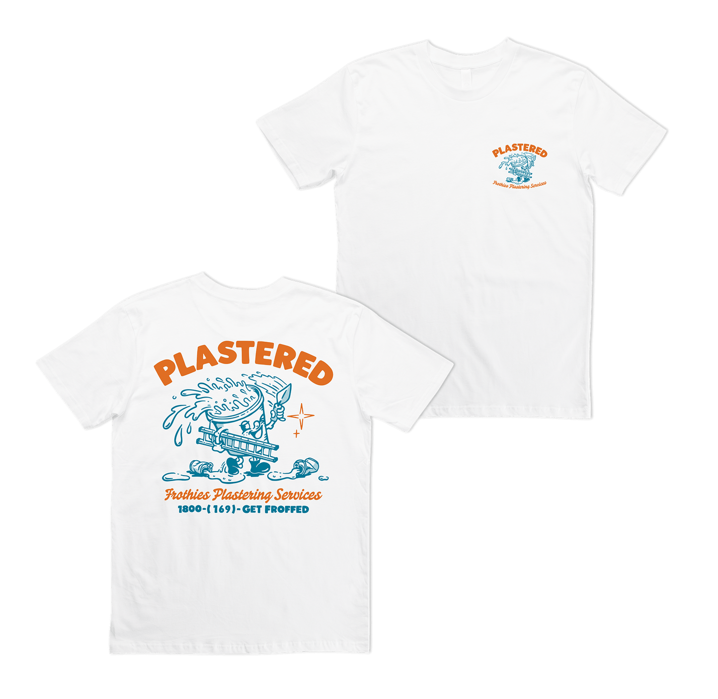Plastered Tee White
