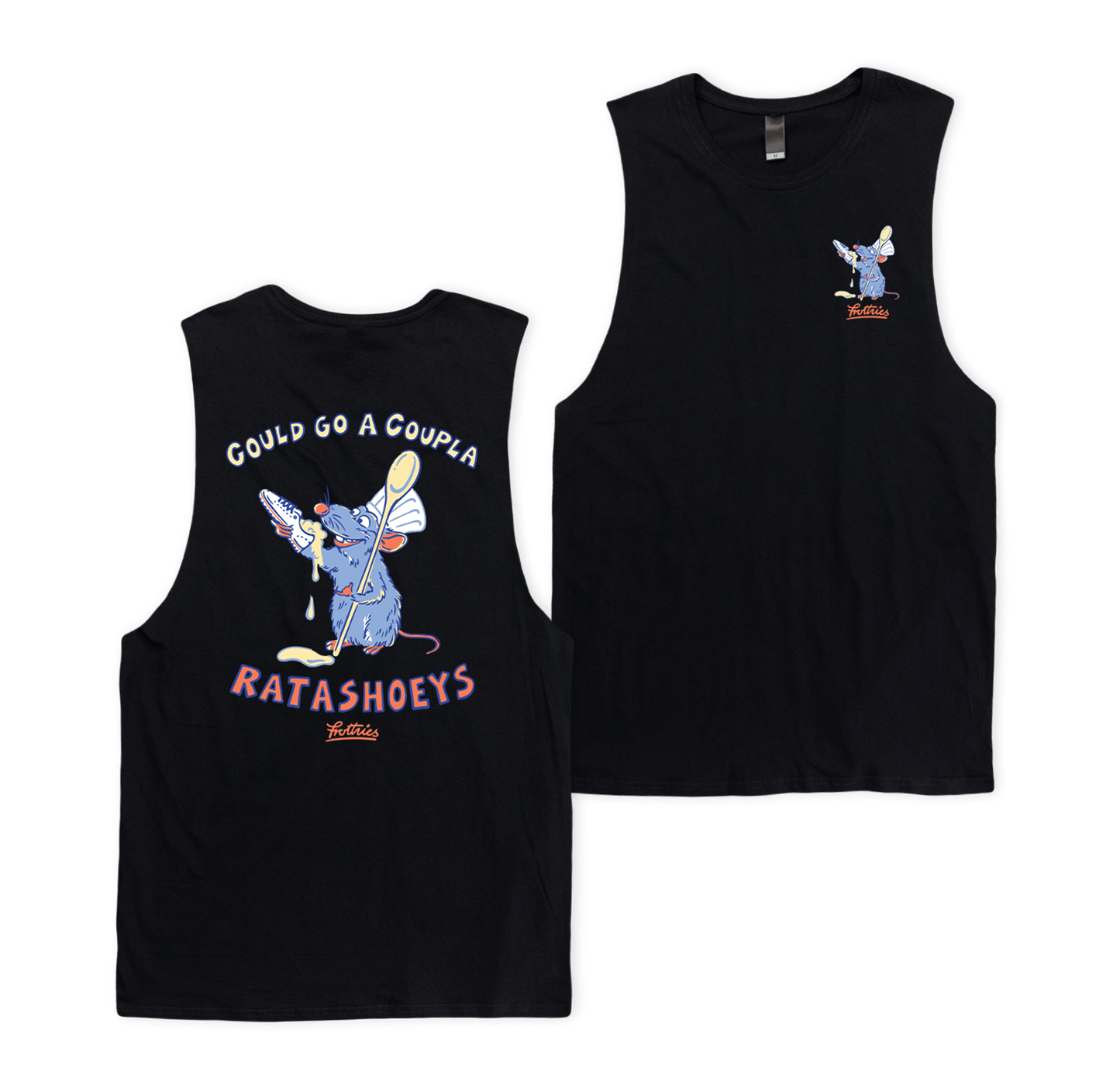 Ratashoeys Muscle Tee Black