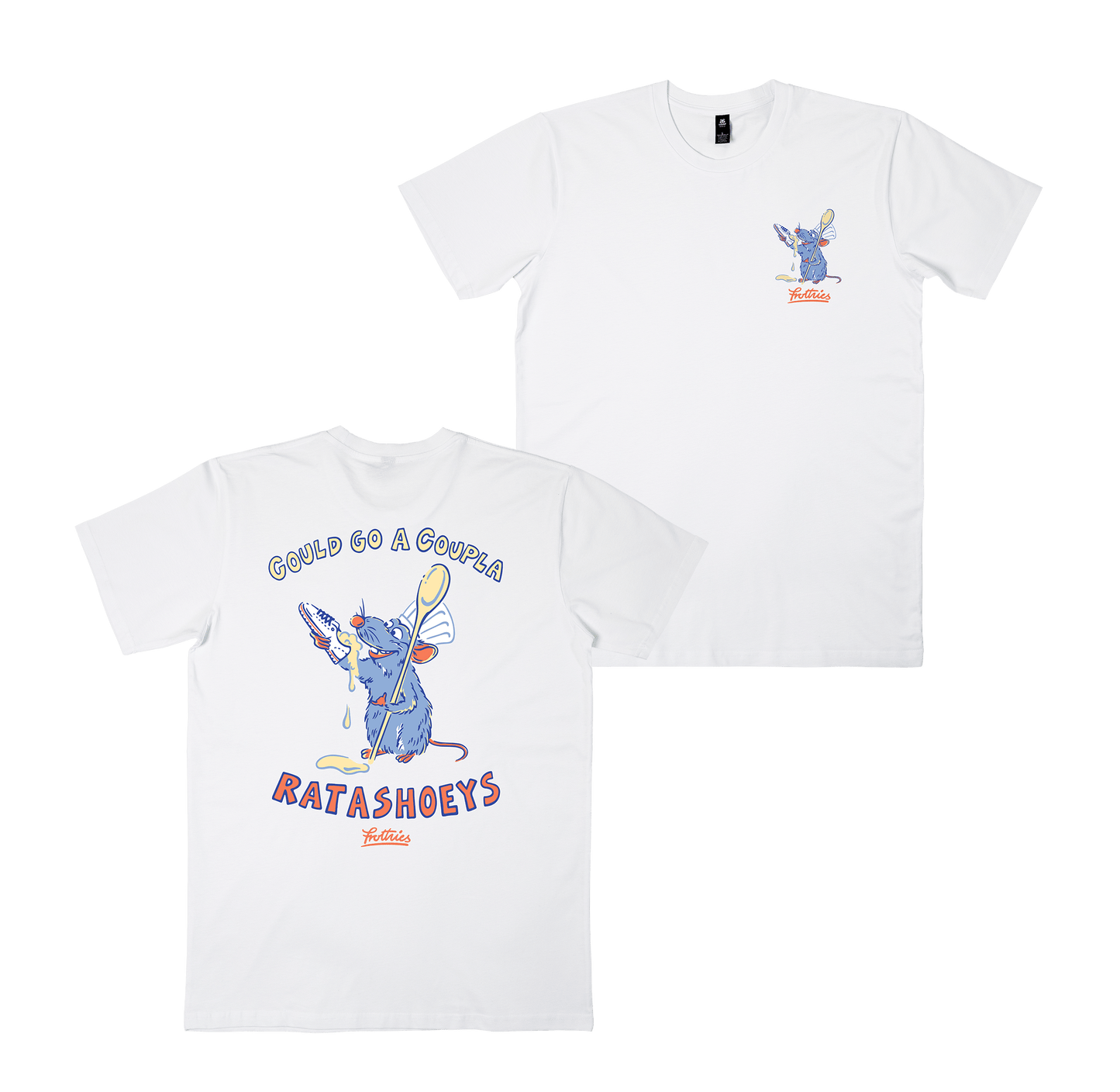 Ratashoeys Tee White