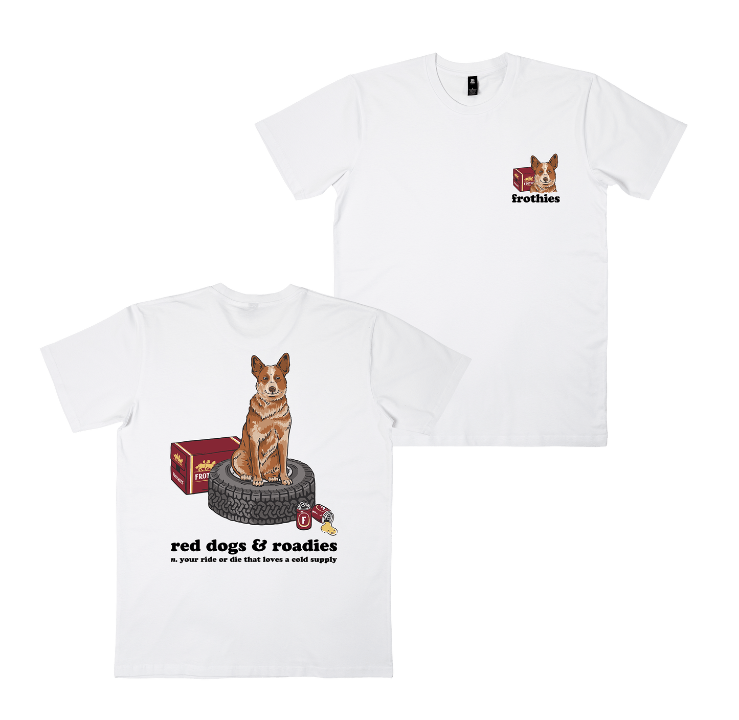 Red Dogs & Roadies Tee White