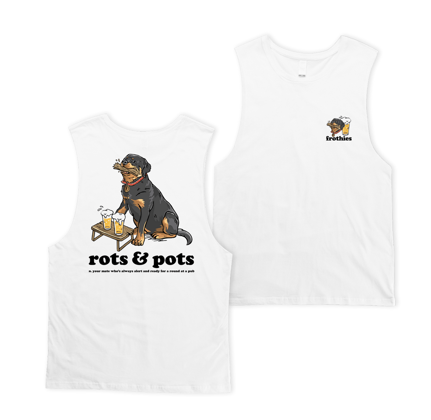 Rotts & Pots Muscle Tee