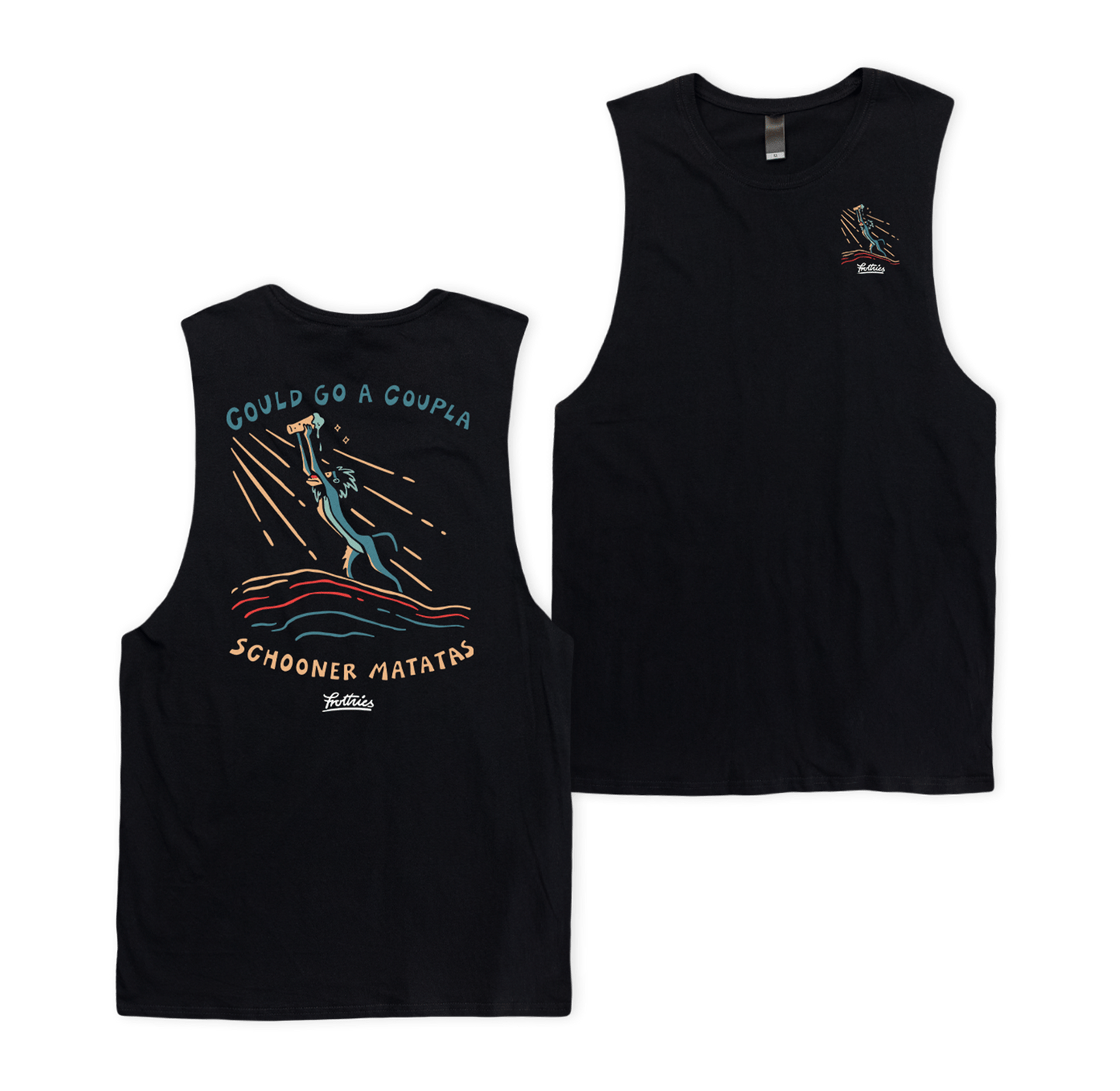 Schooner Matata Muscle Tee Black