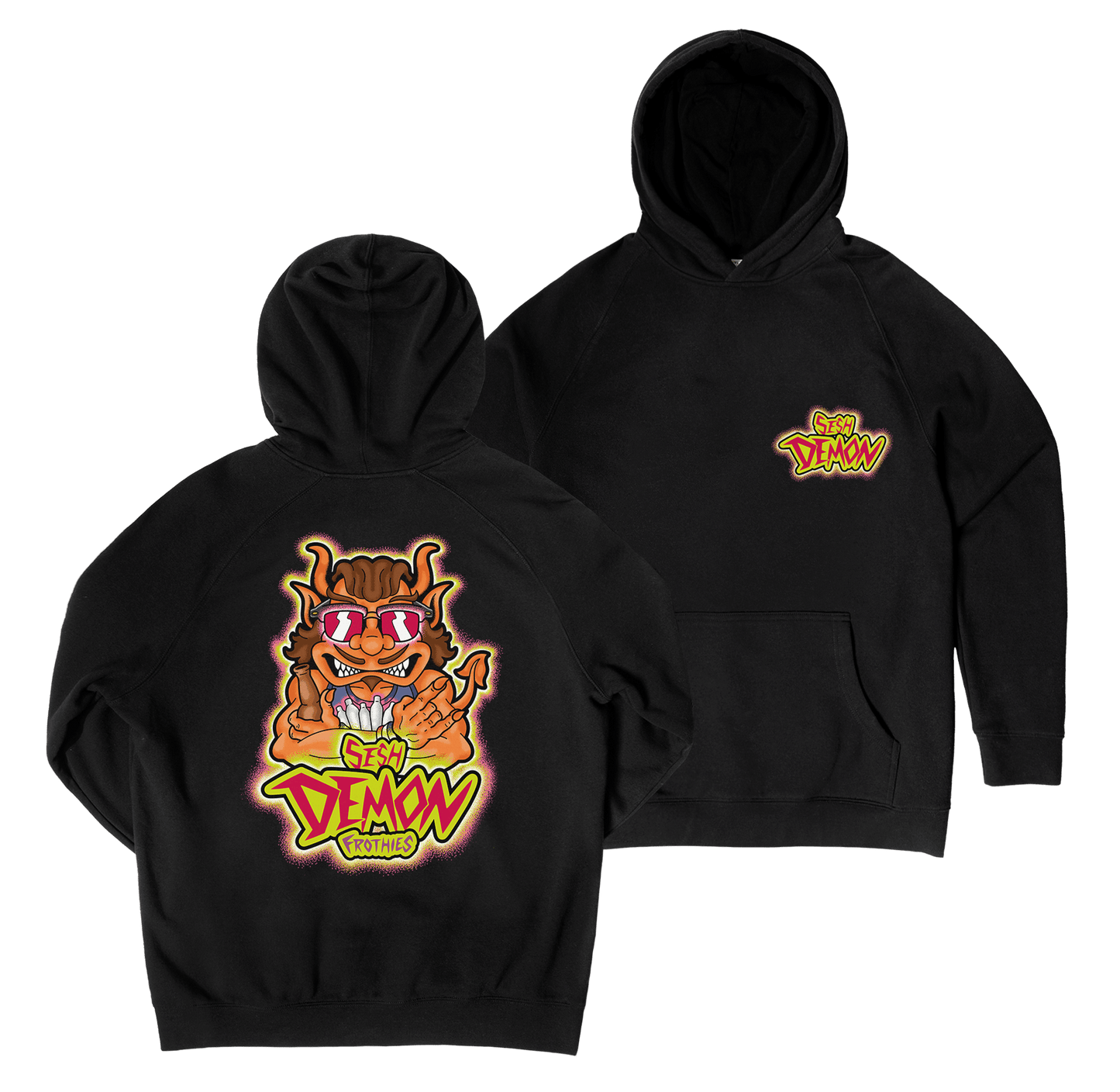 Sesh Demon Hoodie Black
