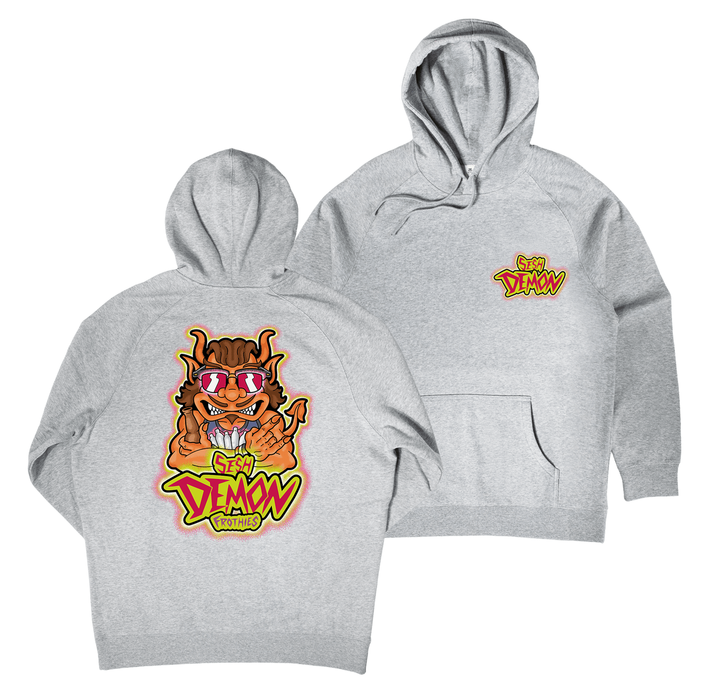 Sesh Demon Hoodie Grey