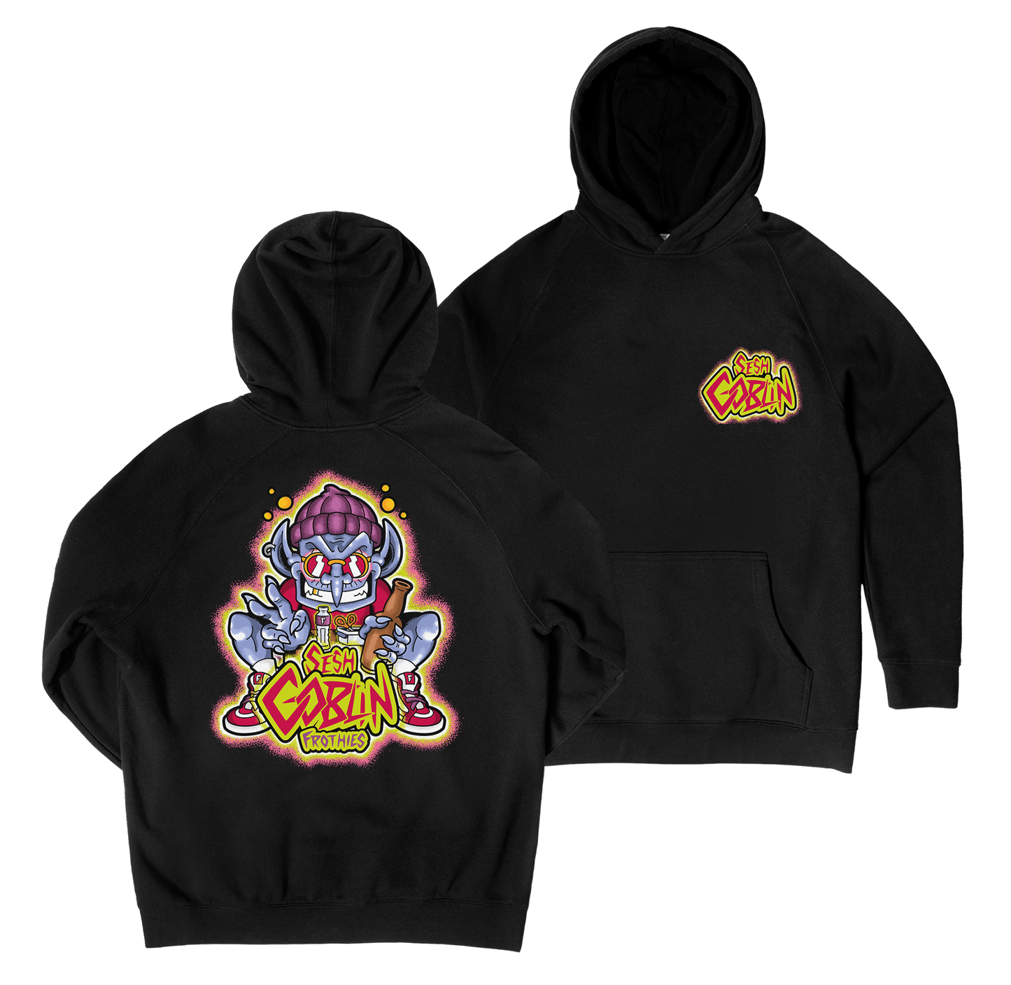Sesh Goblin Hoodie Black