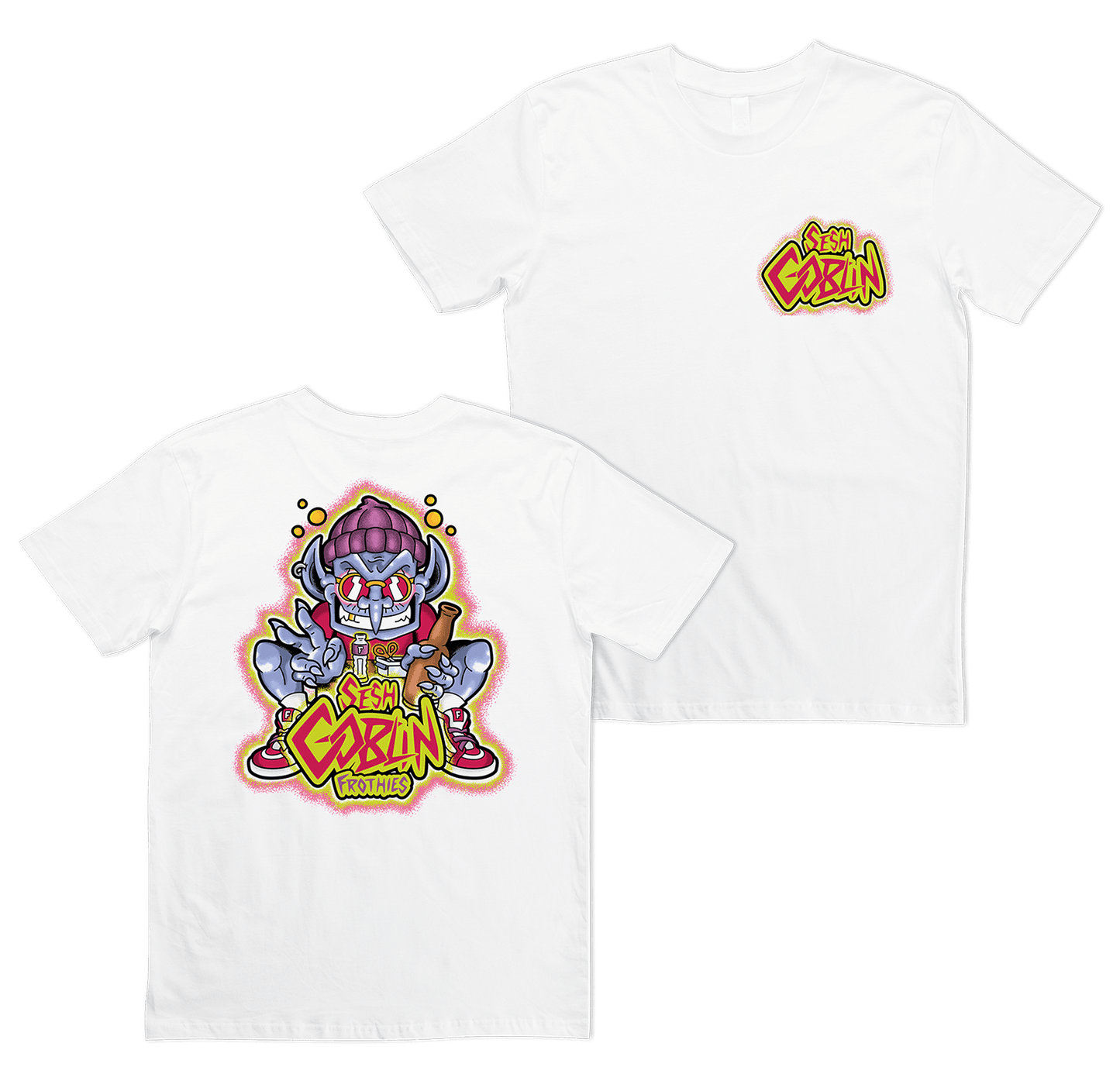 Sesh Goblin Tee White