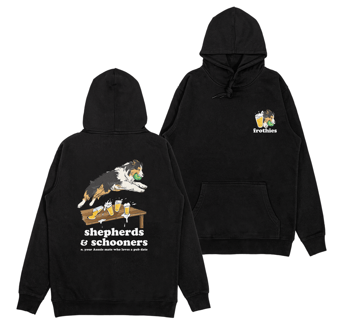 Shepherds & Schooners Hoodie Black
