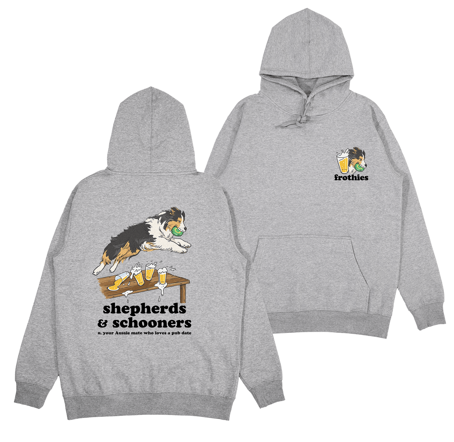 Shepherds & Schooners Hoodie Grey